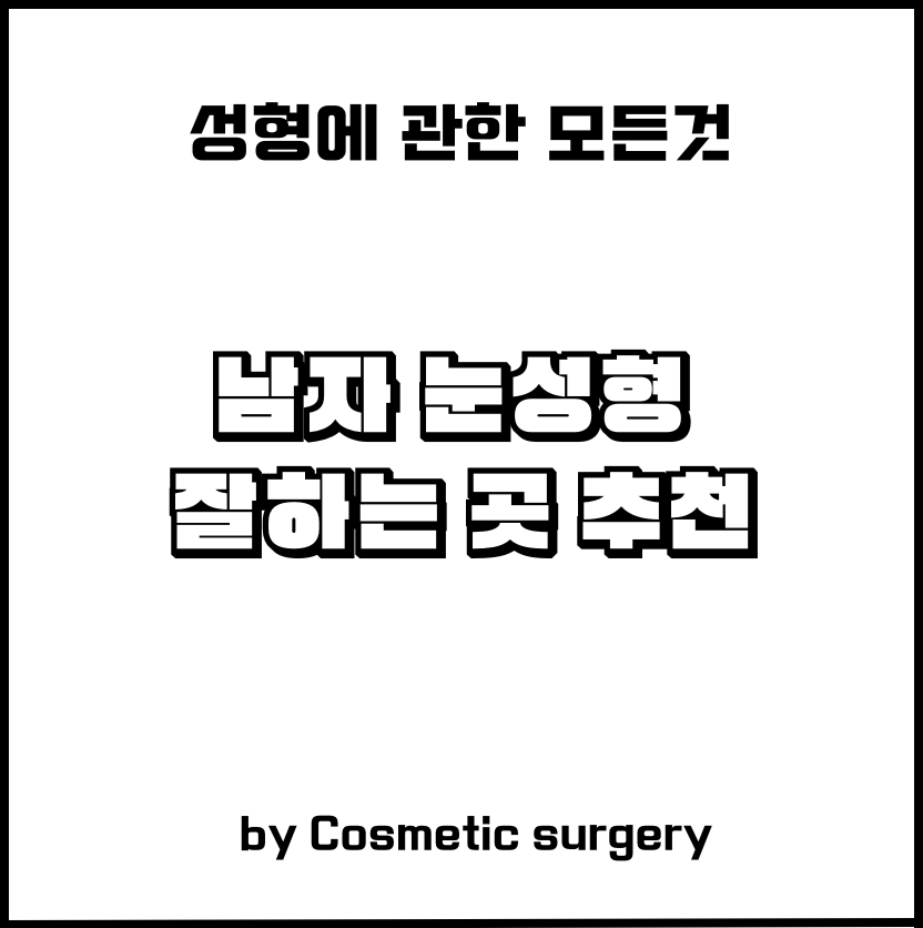 남자 눈성형 잘하는곳 추천