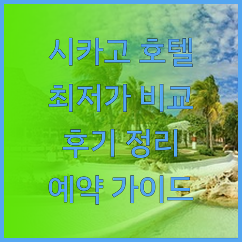시카고 호텔 예약 전 필독 가이드 노