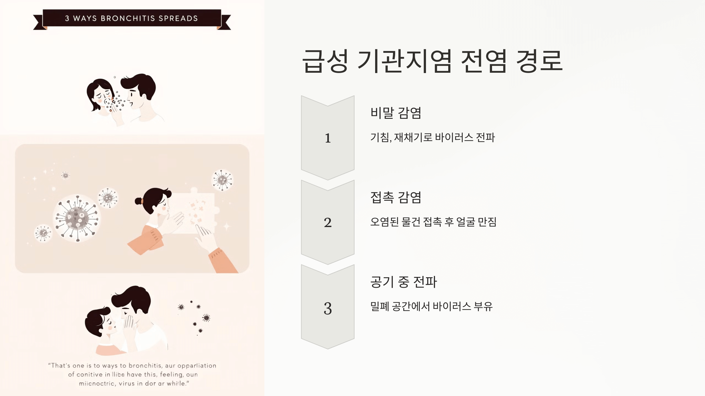 기관지염과 관련된 사진입니다.