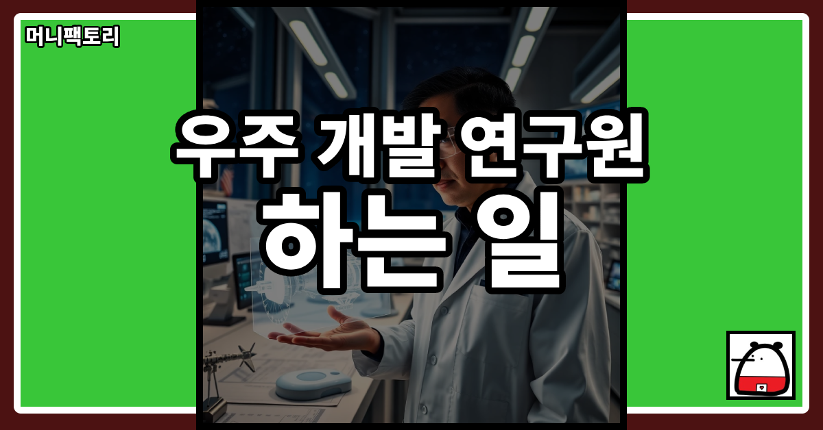 우주개발연구원하는일