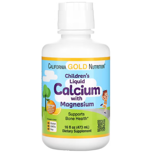 마그네슘이 있는 어린이를 위한 액체 칼슘