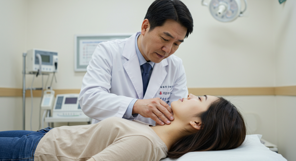 저작권-없는-갑상선-검사-진료-사진