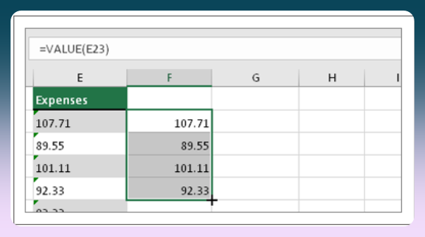 엑셀 문자를 숫자로 변환