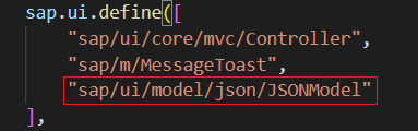  [ SAPUI5 ] JSONModel