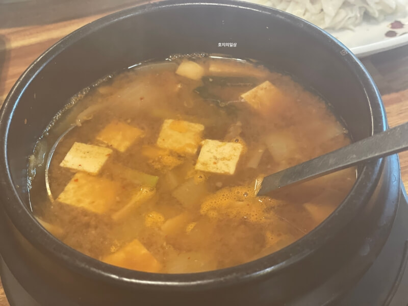 용인 처인구 남사 맛집 한정식 채아 - A정식 된장찌개