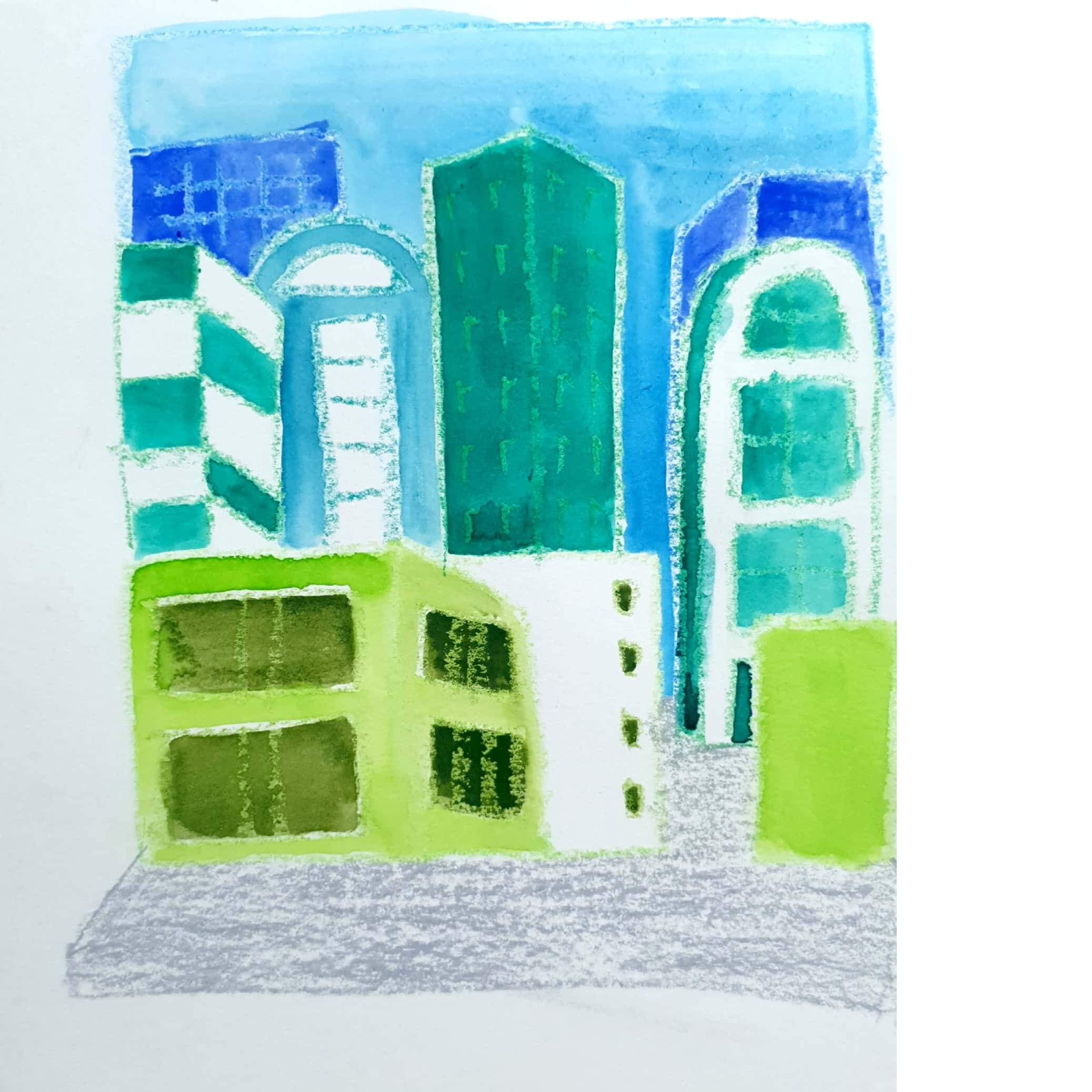  Street 길거리 / 일러스트 그림 드로잉 / 풍경화 그리기