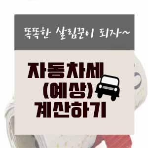  자동차세 (예상) 계산하기