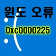  오류 코드 0xc0000225 해결 방법