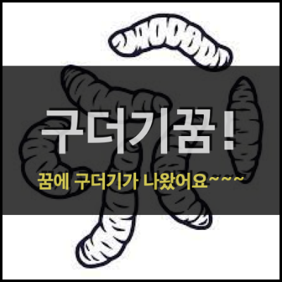  구더기꿈! - 꿈에 구더기가 나왔어요!