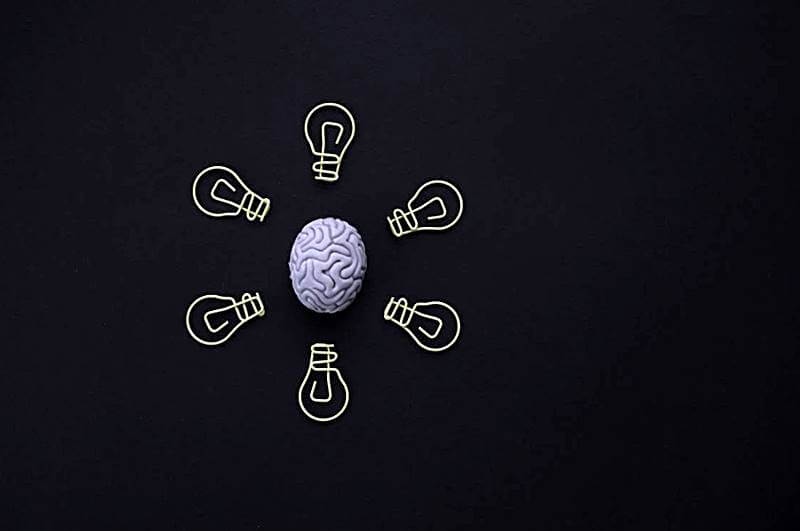 뇌와-전구의-이미지로-아이디어의-형상화한-모습