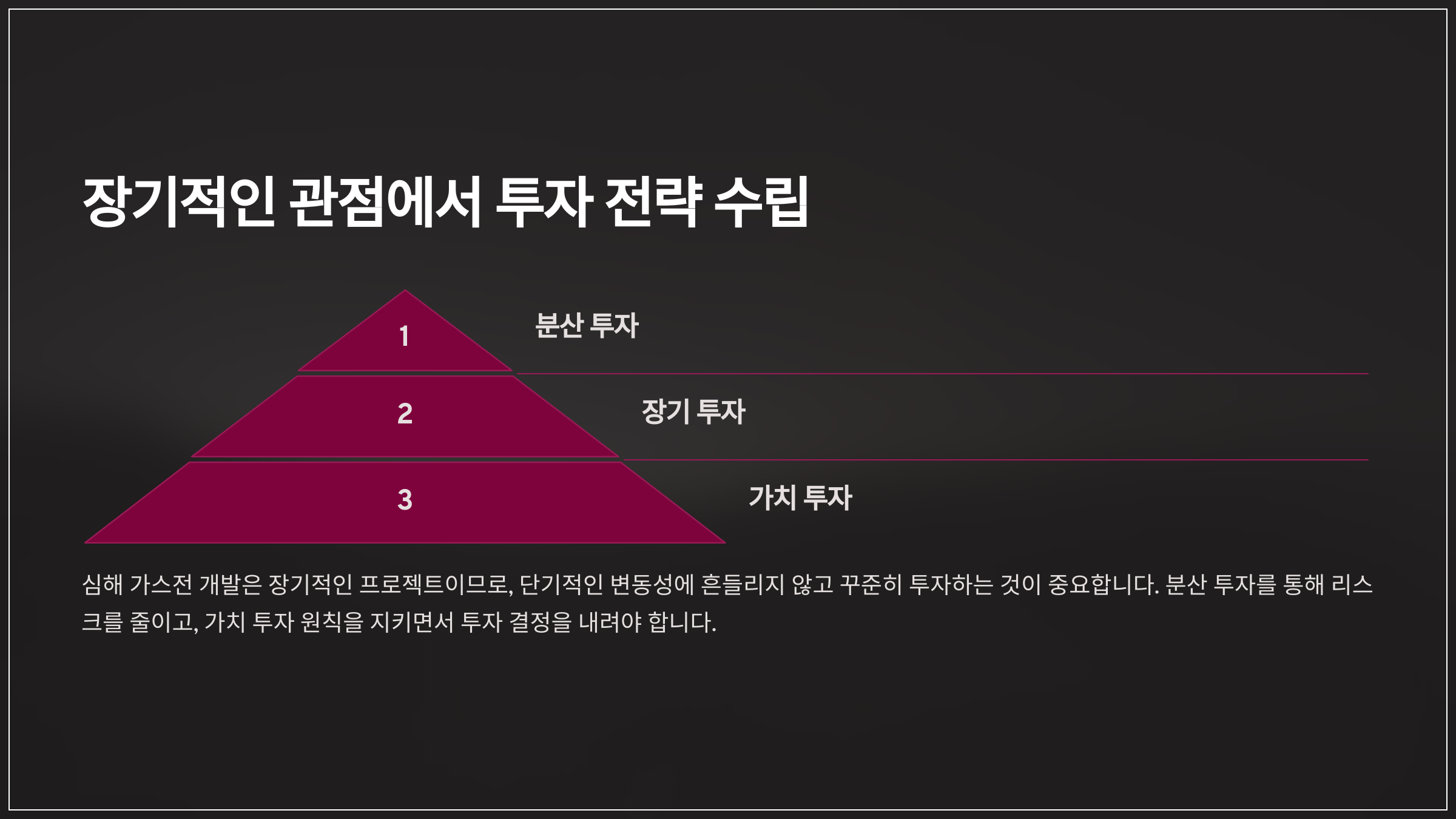 장기적인 관점에서 투자 전략 수립