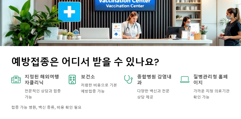 해외여행 예방접종 가이드