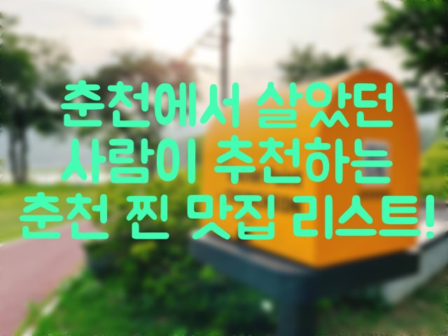  [춘천 찐 맛집 정리] 직접 가서 먹어보고 정리한 춘천 찐맛집 220710