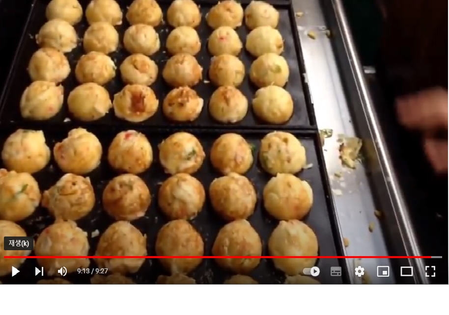  일본 たこ焼き타코야키 장인의 타코야키