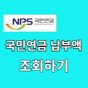  국민연금 납부액 조회 예상수령액 조기수령 알아보기