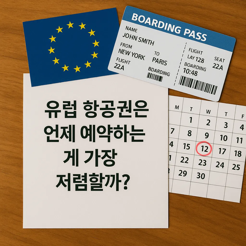 유럽 항공권은 언제 예약하는 게 가장 저렴할까