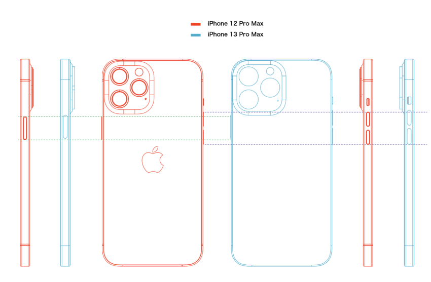 iPhone 12 Pro Max vs 13 Pro Max: 폰 사이즈