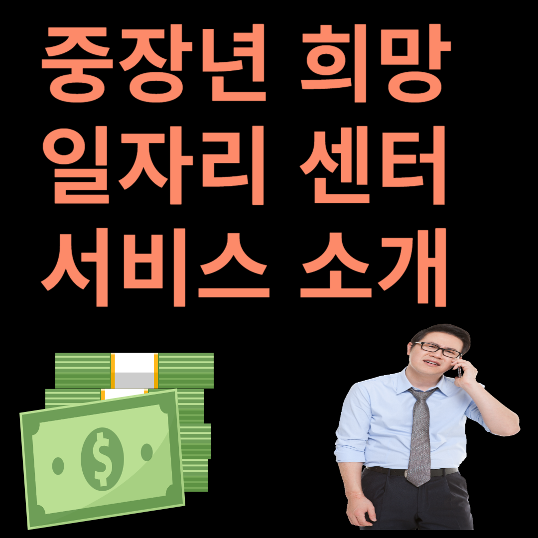 중장년 일자리 센터 서비스