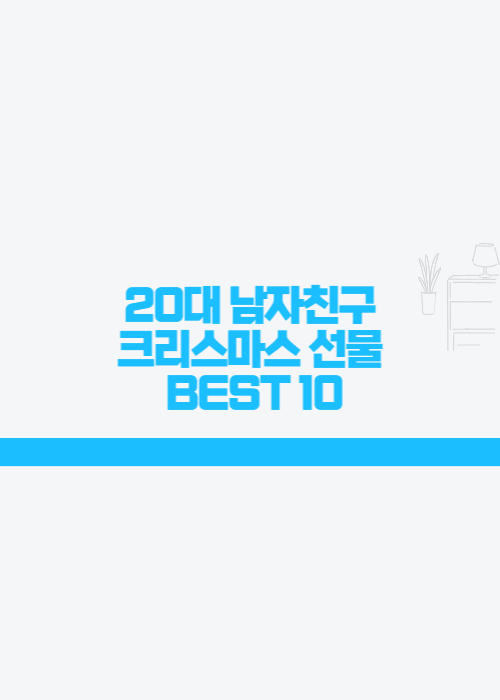 20대 남자친구 크리스마스 선물 BEST 10