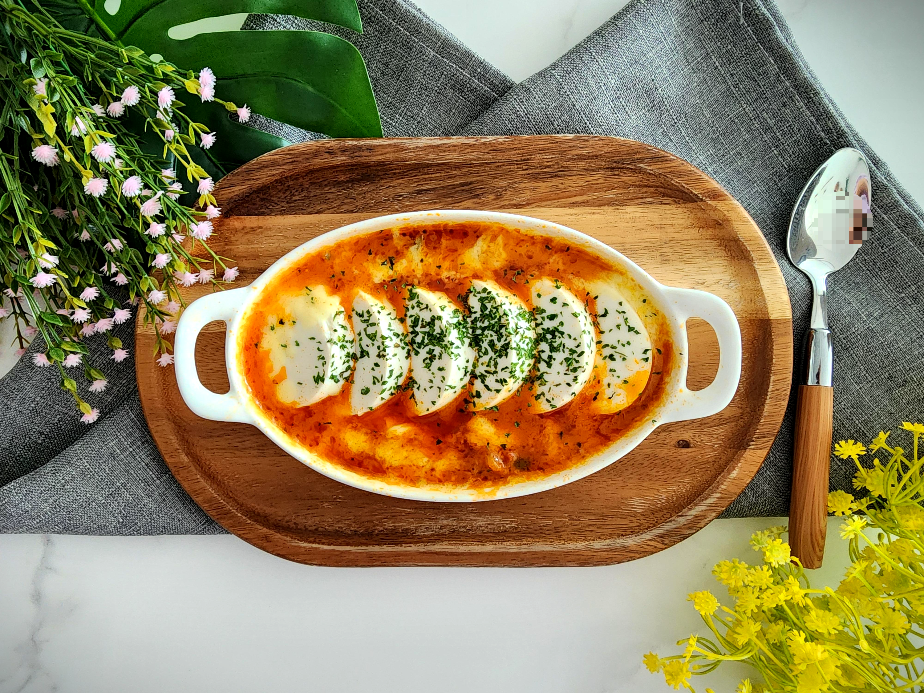  순두부그라탕 레시피 전자레인지 초간단 요리 스파게티소스활용