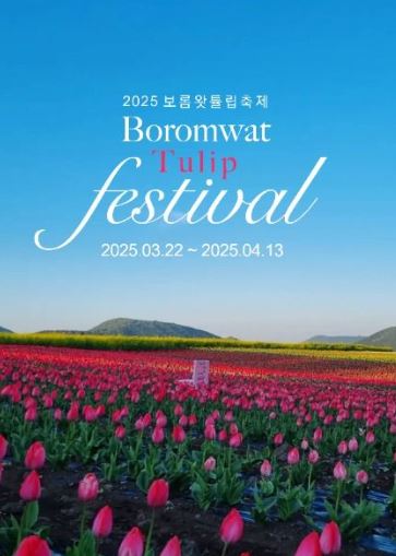제주 보롬왓 튤립축제 포스터
