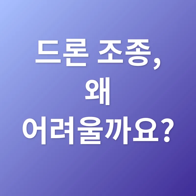 드론 조종 시뮬레이션_1