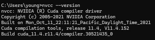 cmd nvcc