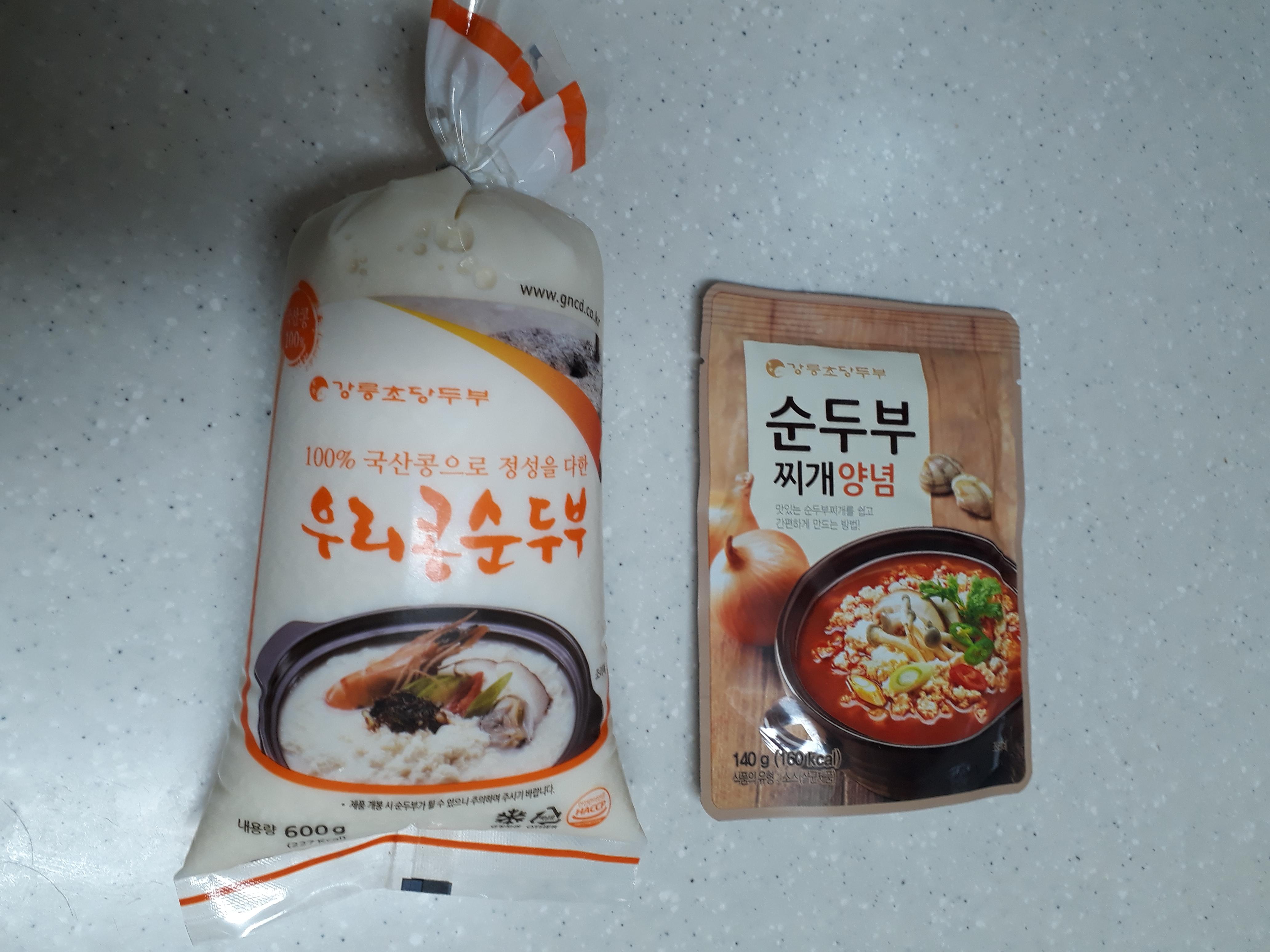  [강릉초당두부] 우리콩순두부 순두부찌개 양념 :: 얼큰하고 맛있어!!!