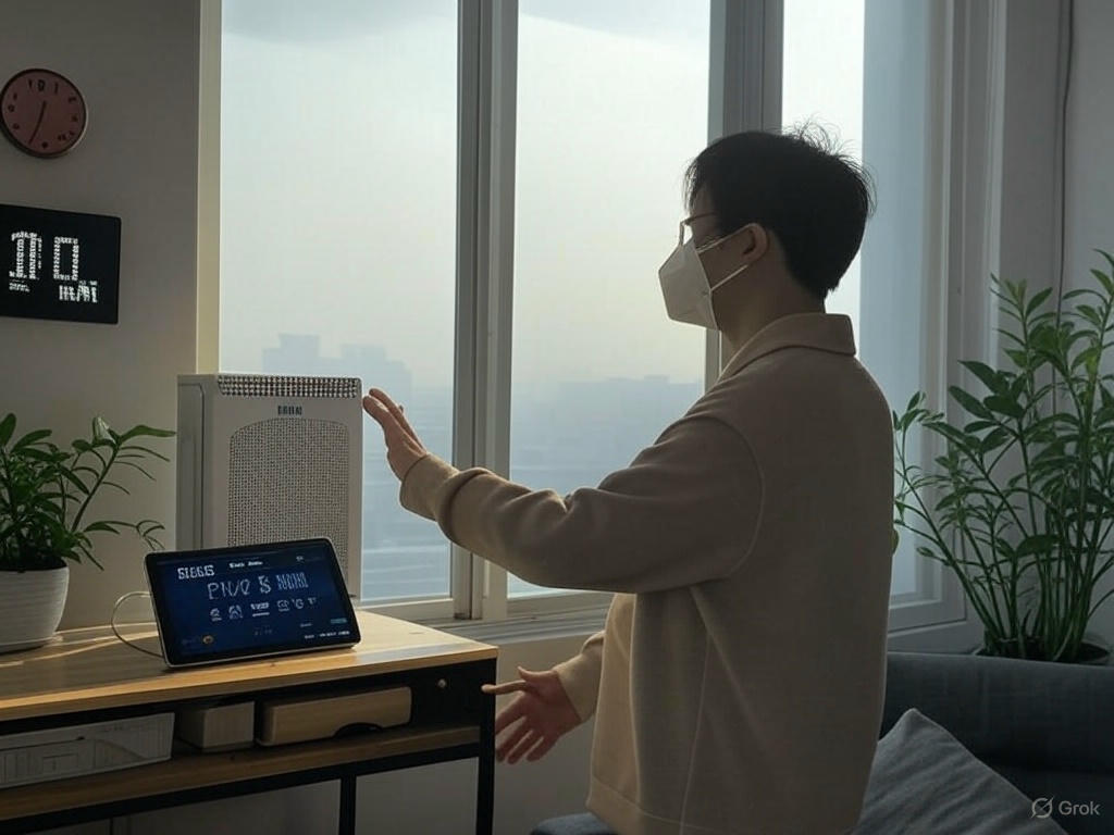 실내 환기.