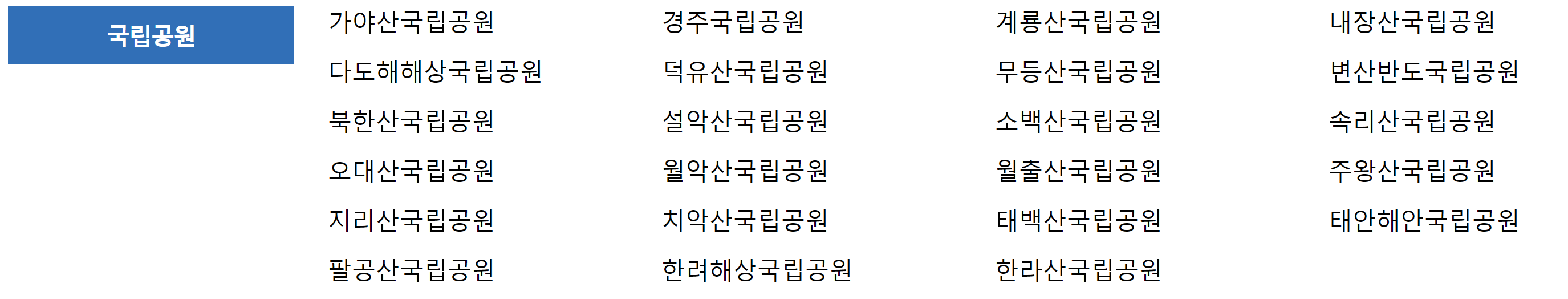 국립공원공단