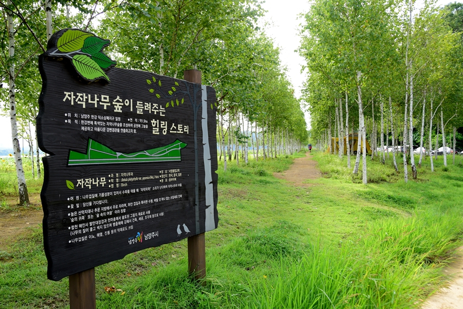 경기도 남양주 한강공원 삼패지구 입구간판