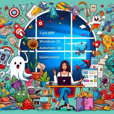 아기자기한 요소들과 캐릭터들이 함께 있는 윈도우 설정 장면