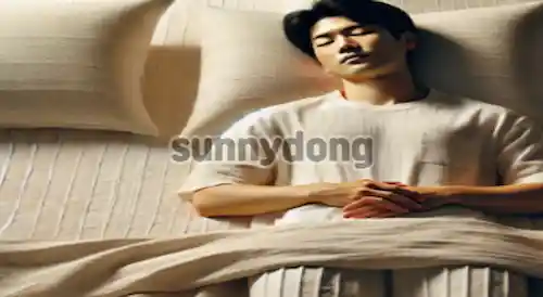 바로 누워서 자는 경우 이미지