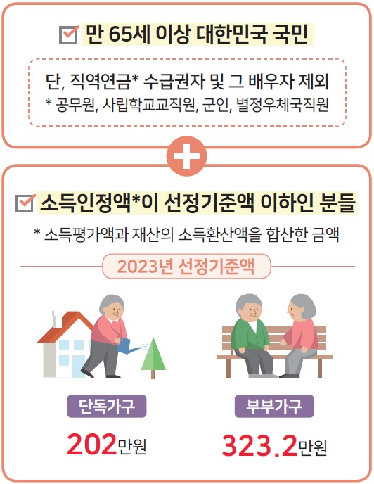 기초연금 수급자격
