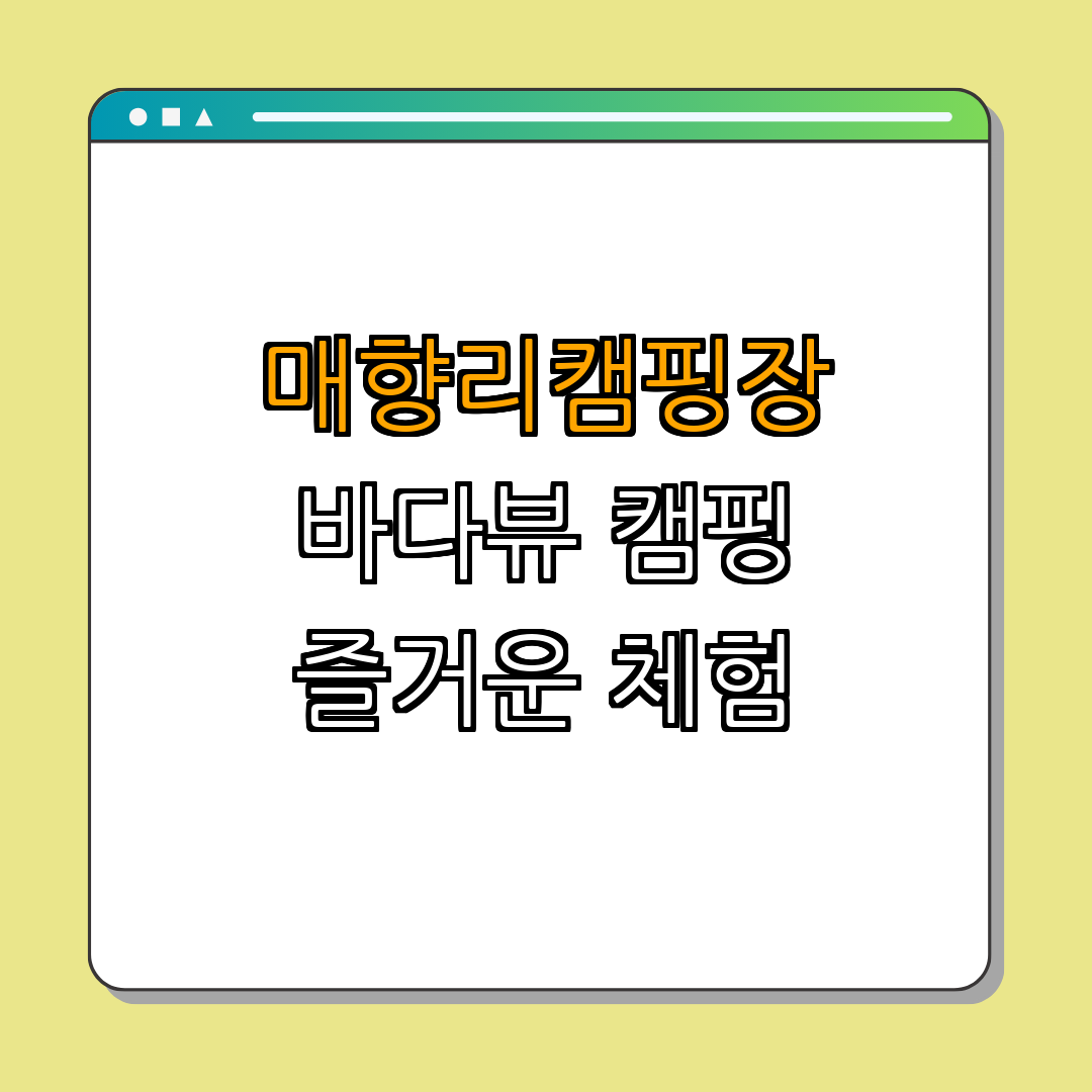 경기도 화성시 매향리캠핑장 ｜ 바다뷰 캠핑 ｜ 갯벌체험 ｜ 아름다운 일몰 ｜ 자연과 함께 ｜ 총정리