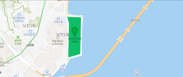 남천 삼익비치 아파트 위치