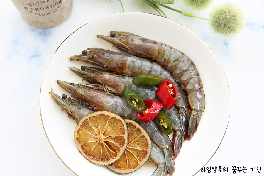 생새우 새우손질 흰다리새우 요리 23