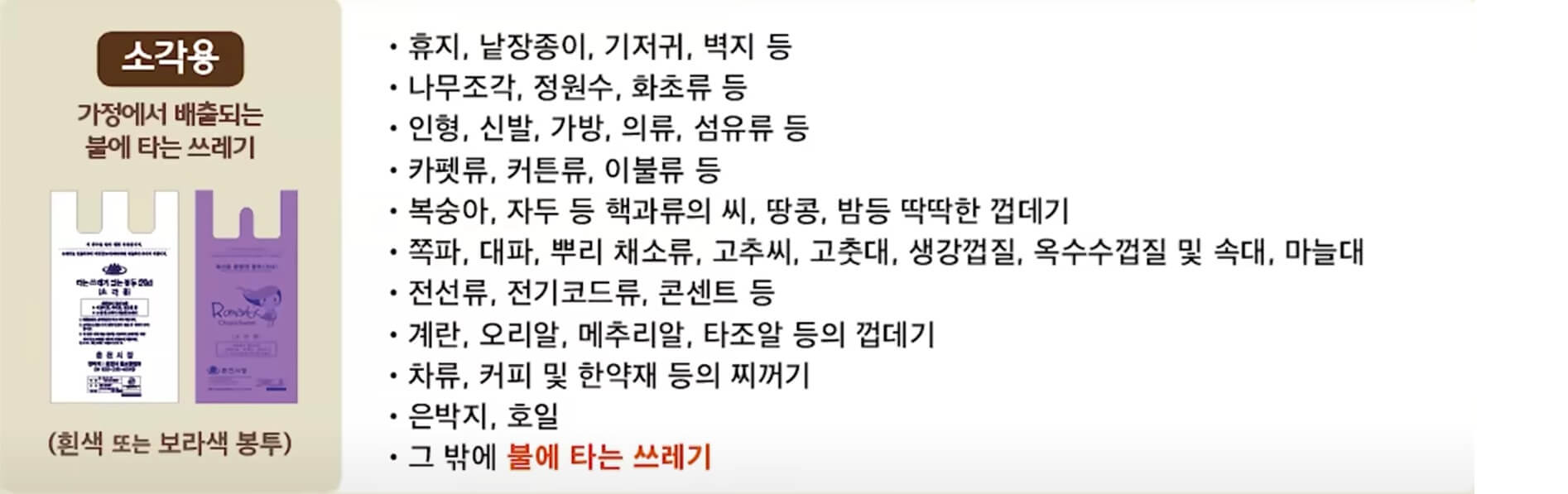 쓰레기 분리배출 규정