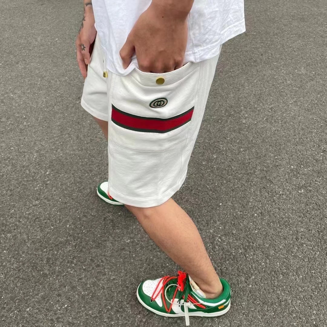  [GUCCI] 구찌 인터로킹 G 화이트 저지 반바지 쇼츠 626976 XJCOE 9146