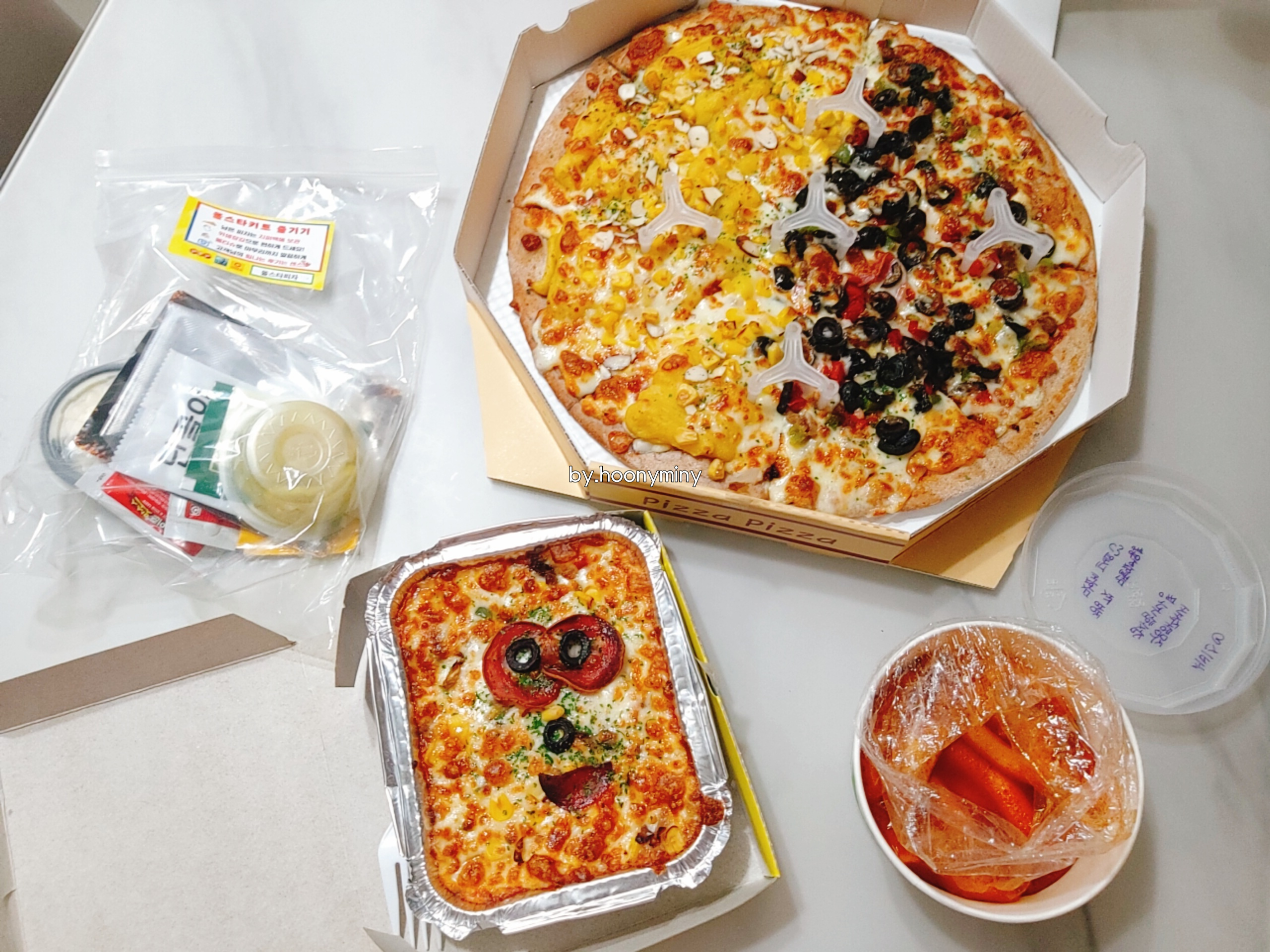  [올스타피자 하남미사점] 망월동 배달포장 맛집추천_ 피자, 치킨, 스파게티, 떡볶이를 한번에! 리뷰서비스굿!