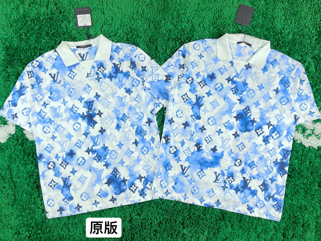  [LOUIS VUITTON] 루이비통 워터컬러 모노그램 폴로 반팔 티셔츠 1A8QXH