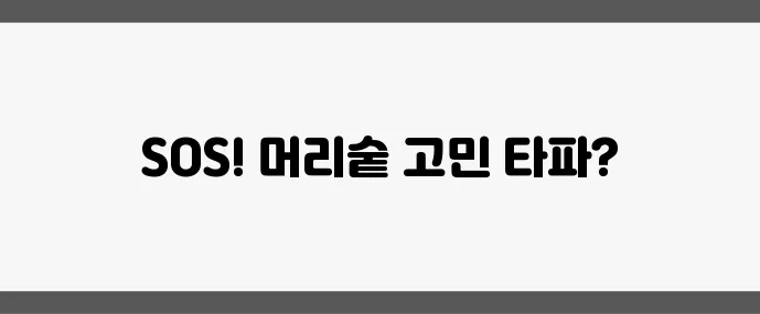 탈모 시작 여성이라면 꼭 알아야 할 헤어 케어 루틴!