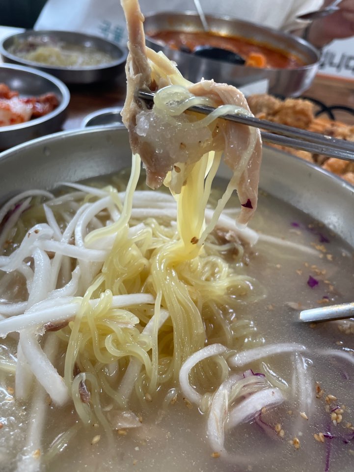 초계국수 국수닭