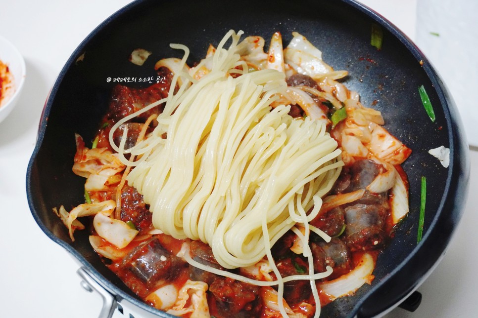 순대볶음양념 황금레시피 ft. 매운탕면 다이어트 챌린지 #50 백종원 8