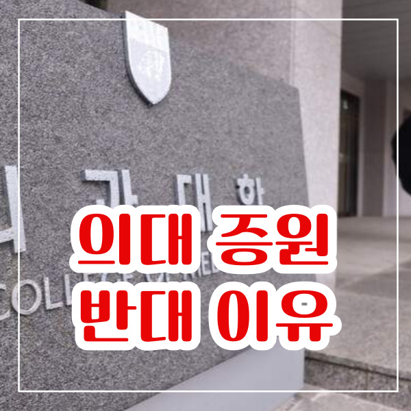 의대 증원 반대 이유 확정