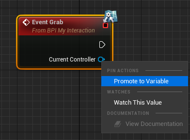 [Unreal, VR] VR에서 Item grab(Hold) and Release를 위한 블루프린트 설정
