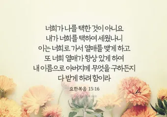 요한복음 16장 33절 읽기 - 세상에서는 너희가 환난을 당하나 담대하라 내가 세상을 이기었노라_21