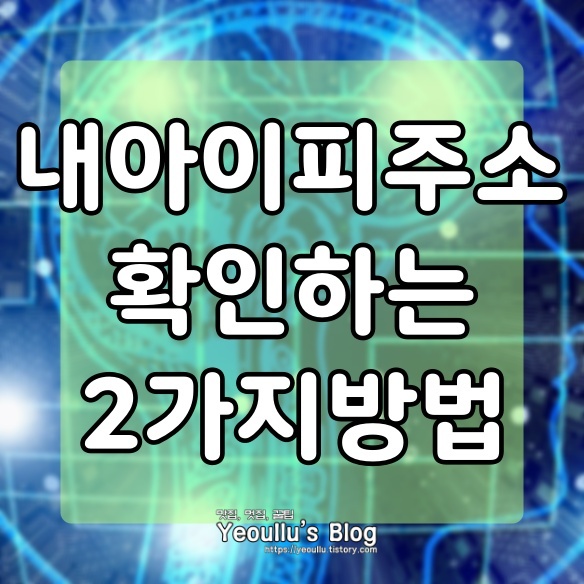  내 아이피 주소 확인, 내 진짜 아이피 주소 찾는 방법