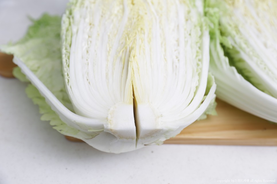 짠맛 김장봉투로 간단하게 속이 꽉 찬 배추절임 배추절임 시간 7