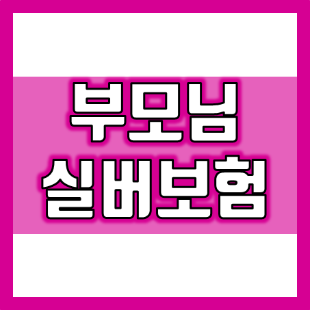  부모님 실버보험 가입, 어떤 종류가 있으며 무엇을 추천해 드려야 할까?